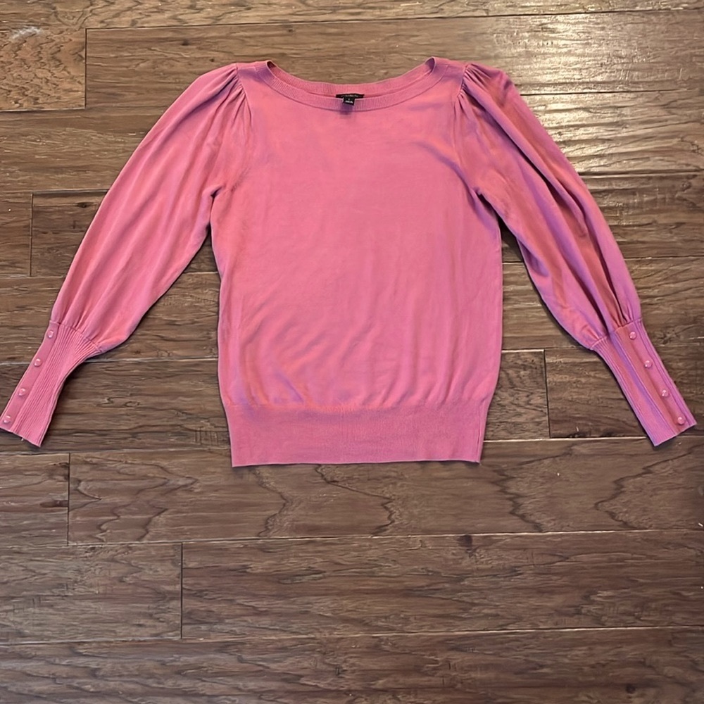 Ann Taylor Factory Long Sleeve Mauve Sweater